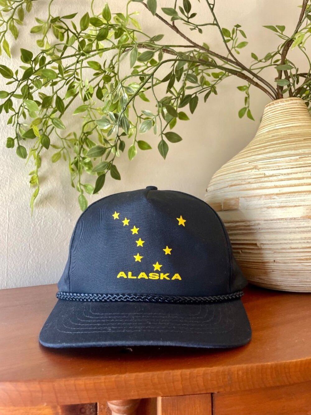 Vintage Headliners Alaska Rope Hat 
 Constellation Graphic Adjustable Snapback
